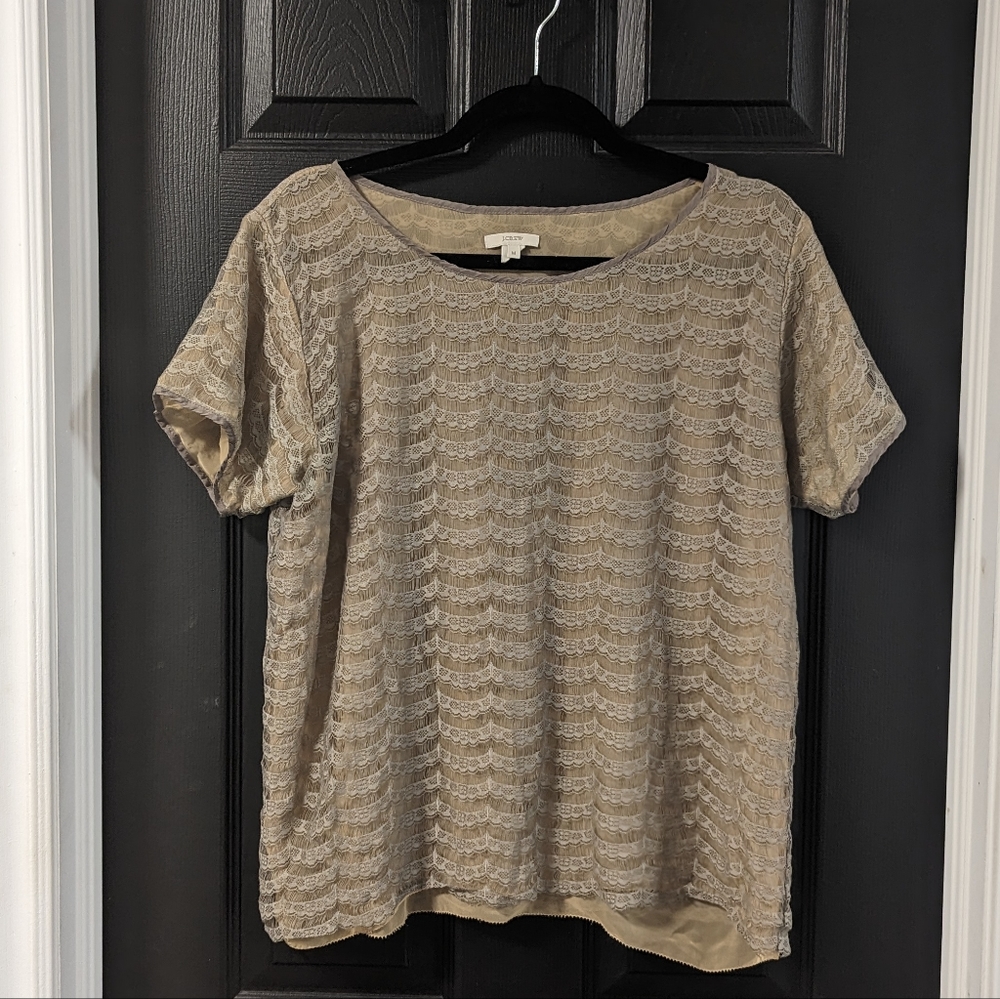 Delicate J. Crew lace top